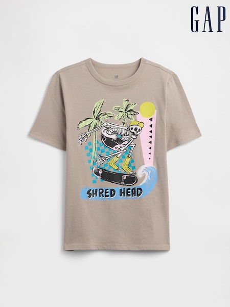Brown Skating - Gap Graphic Short Sleeve T-shirt (4-13yrs)