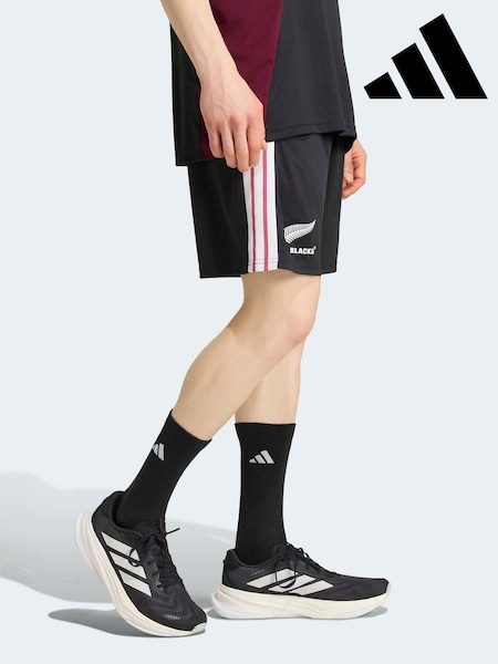 Crno - Regular Adidas All Black -s Gym Shorts