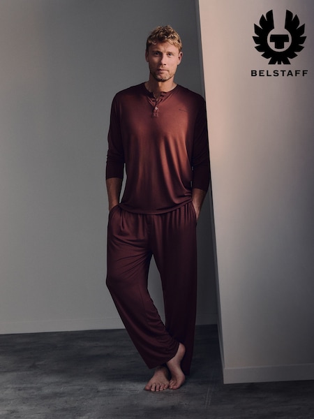 أحمر عميق - Regular Belstaff Lounge Soft Touch Modal Joggers