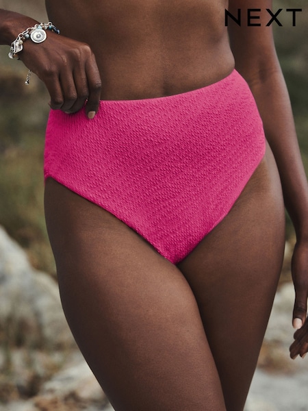 Pink - Crinkle Bikini Bottoms