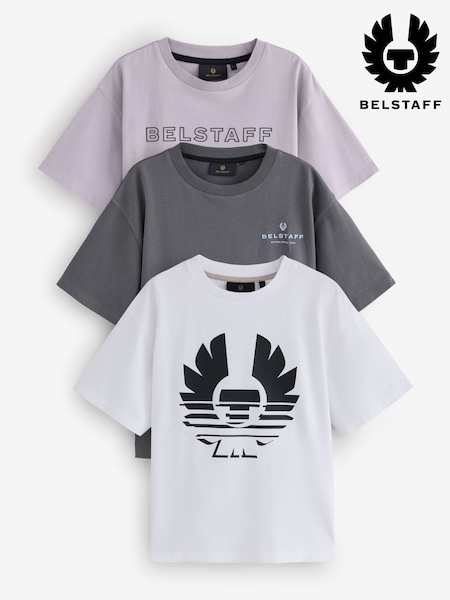 Grey - Belstaff T-shirts 3 Pack