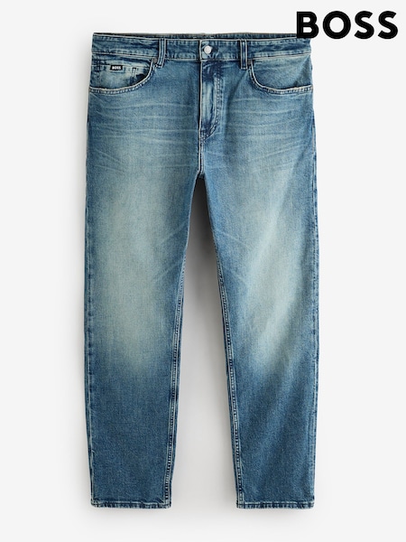 Blue - Regular Boss Relaxed Fit Ogden Jeans