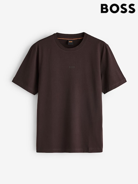Smeđa - Regular Boss Relaxed Fit Logo T-shirt