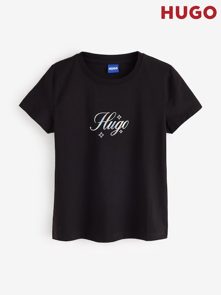 Melns - Hugo Script Logo Baby T-shirt