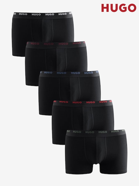 Grey - Regular Hugo Trunk Boxers 5 Pack