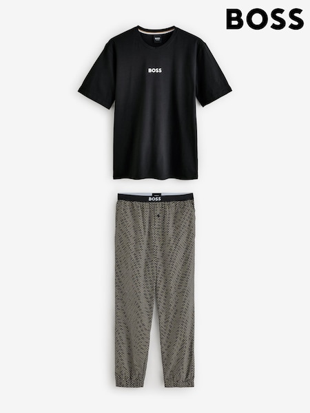 natural - Regular Boss Classic Logo Pyjamas Gift Set
