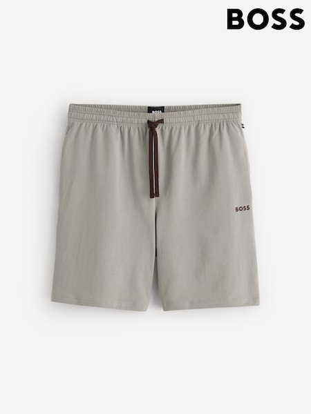브라운 - Regular Boss Regular Fit Logo Stretch Shorts