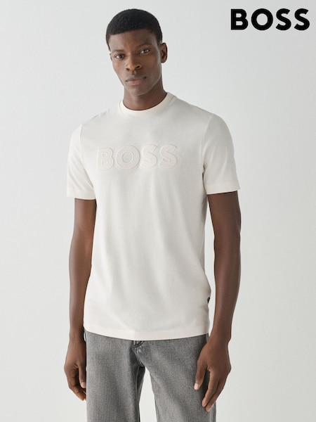 White - Regular Boss Regular Fit Thompson Logo T-shirt