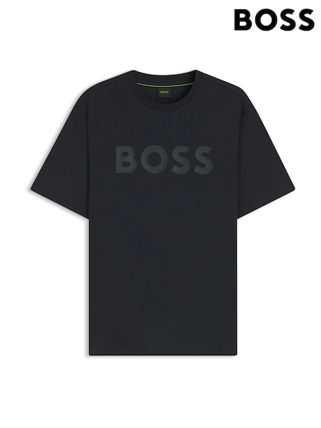 Blue - Regular Boss Regular Fit Tonal Logo T-shirt