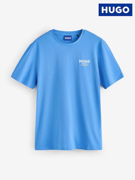 Light Blue - Regular Hugo Nesptee Regular Fit Logo T-shirt