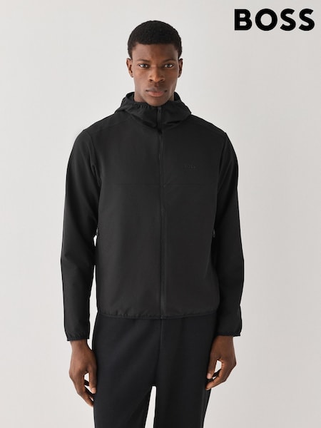 Black - Regular Boss Logo Lightweight Commuter Jacket