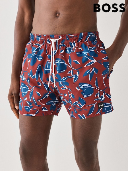 Sarkans - Regular Boss Piranha Printed Swim Shorts