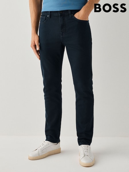 Blue - Regular Boss Slim Fit Delaware Stretch Jeans