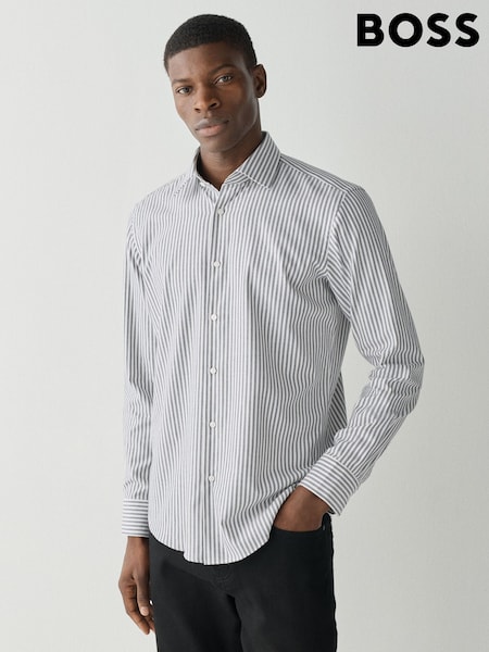Blue - Regular Boss Joe Regular Fit Long Sleeve Shirt