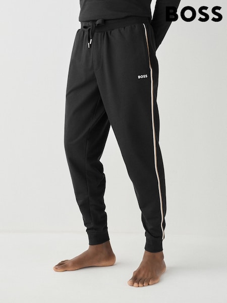 Melns - Regular Boss Iconic Stripe Logo Joggers