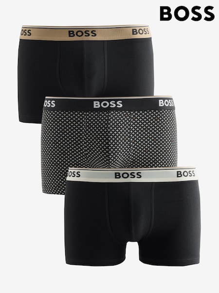Dabisks tonis - Regular Boss Power Logo Trunk Boxers 3 Pack
