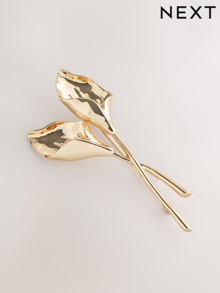 Zlatno Tone - Flower Stem Brooch