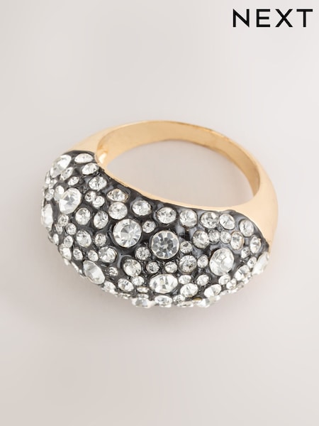 Mixed Metal - Statement Sparkle Ring