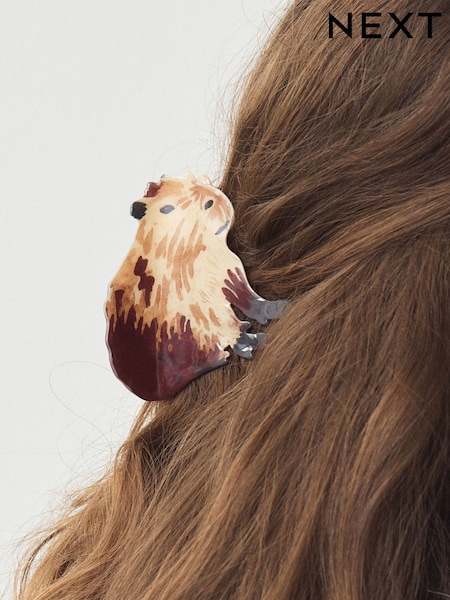 Brown - Capybara Hair Claw Clip