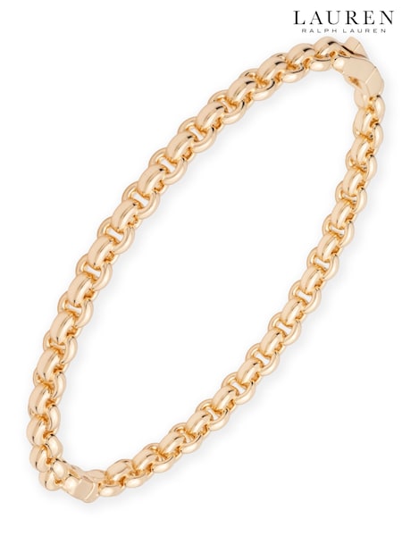 Gold - Lauren Ralph Lauren Link Chain Hinge Bangle