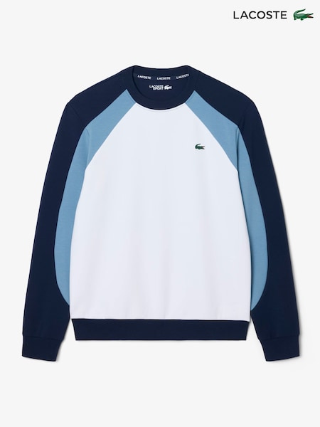 Blue - Regular Lacoste Colour Block Sports Sweatshirt