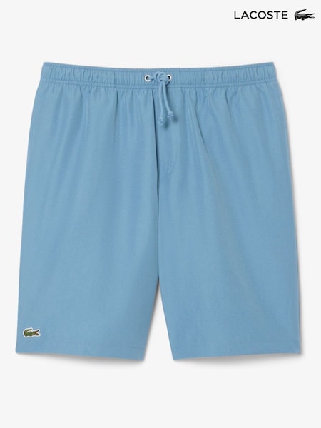 Blue - Regular Lacoste Lightweight Diamond Taffeta Tennis Shorts