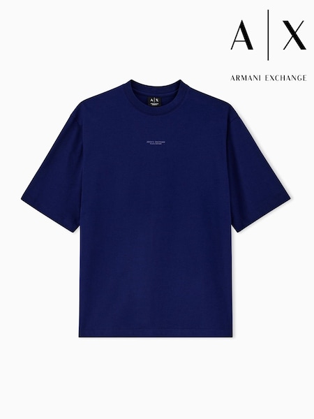أزرق - Regular Armani Exchange Regular --fit Logo T-shirt