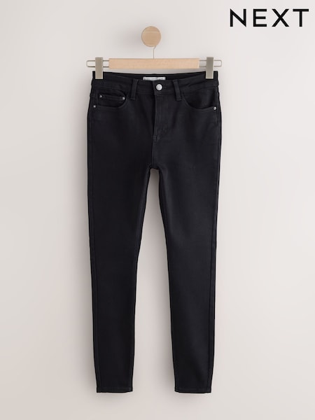 Black - Mid Rise Super Soft Stretch Skinny Jeans