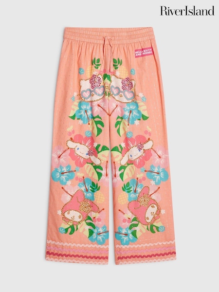 Pink - River Island Hello Kitty Beach Trousers