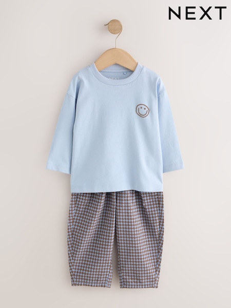 Blue - Long Sleeve Top And Trousers Set (3mths-7yrs)