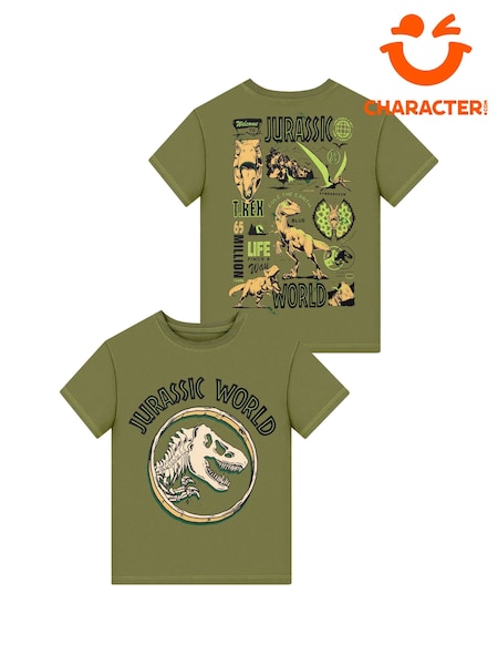 Green - Character Jurassic World T-rex T-shirt