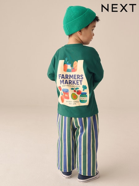 Teal Blue - Long Sleeve Top And Trousers Set (3mths-7yrs)