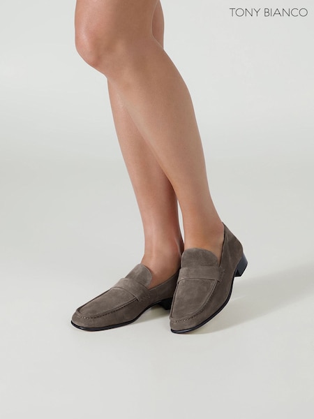 Brown - Tony Bianco Suede Gigi Loafers