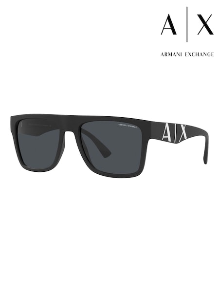Černý - Regular Armani Exchange 0ax4113s Rectangle Sunglasses