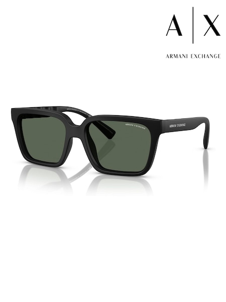 Noir - Regular Armani Exchange 0ax4147s Square Sunglasses