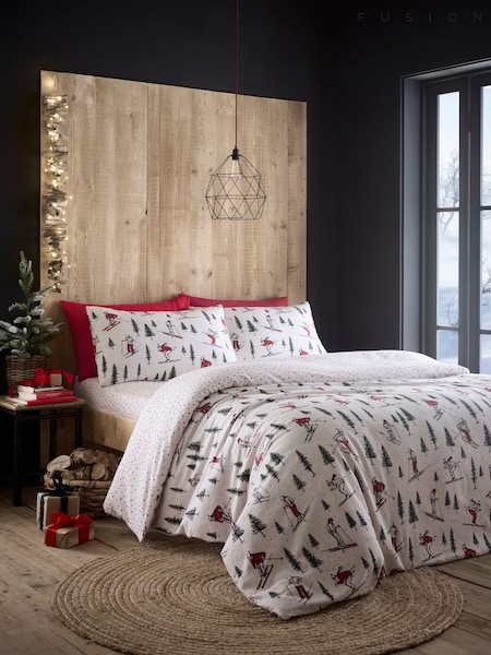 Fusion Alpine Skier Reversible Duvet Cover & Pillowcase Set