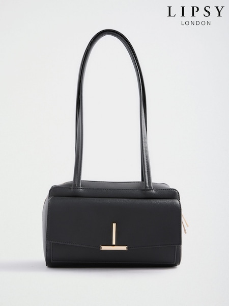 Black - Lipsy T-bar Boxy Shoulder Bag