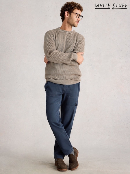 White Stuff Plated Crew Neck Jumper (Y95656) | R$ 590