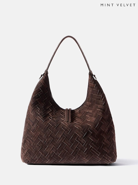 Mint Velvet May Woven Suede Shoulder Bag (Y95699) | 226 €