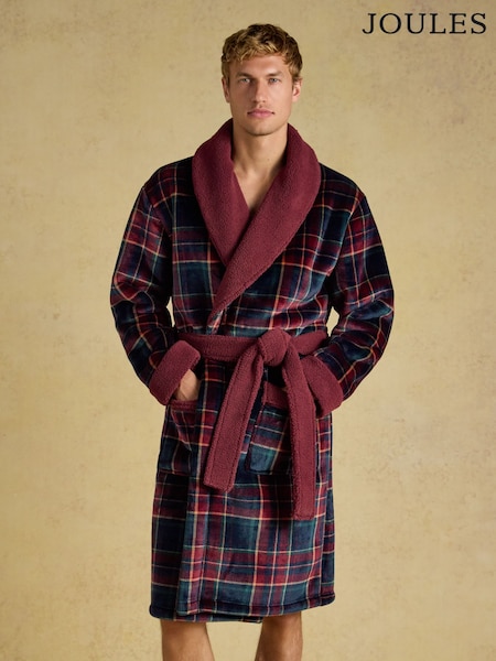 Бургундия қызылы - Regular Joules Montague Dressing Gown
