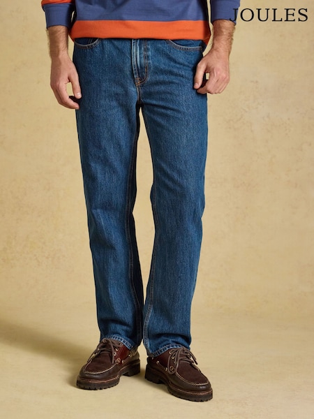 Blue Denim - Regular Joules Straight Fit Jeans