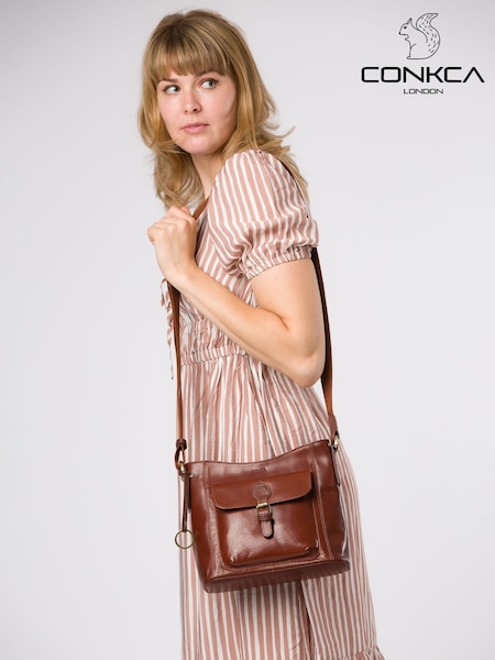 Conkca Clementine Leather Cross-Body Bag (Y96073) | 286 QAR