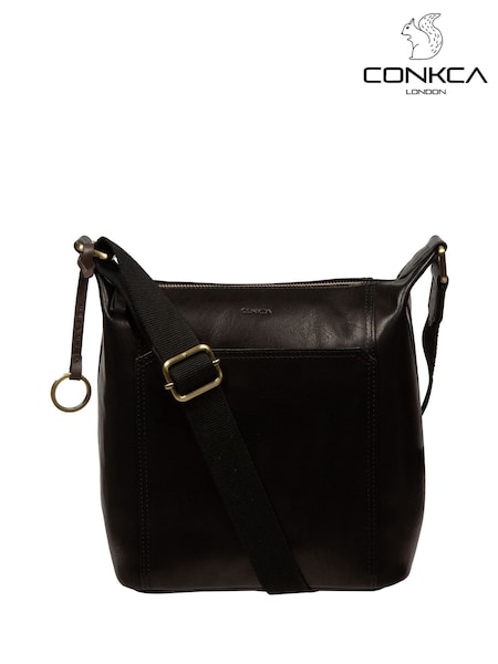 Conkca 'Isolde' Leather Tote Black Bag (Y96077) | €75