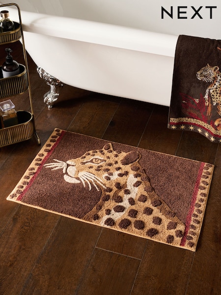 Leopard Face Bathmat
