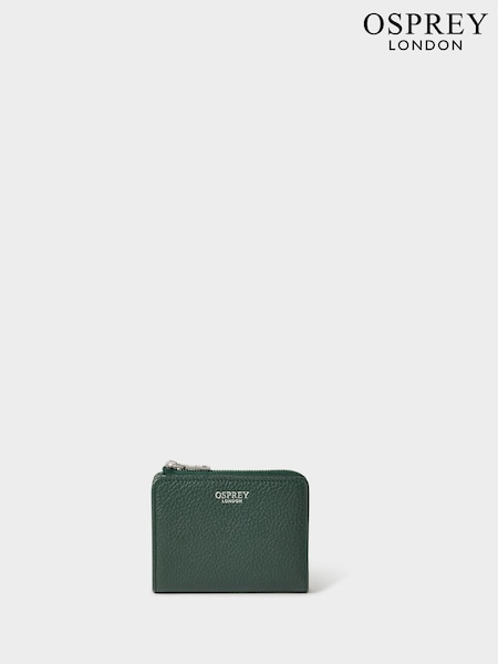 Osprey London The Core Medium Leather Zip Matinee Black Purse (Y96574) | €62