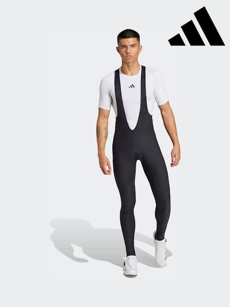 adidas Black Cycling Long Bib Leggings (Y96581) | €146