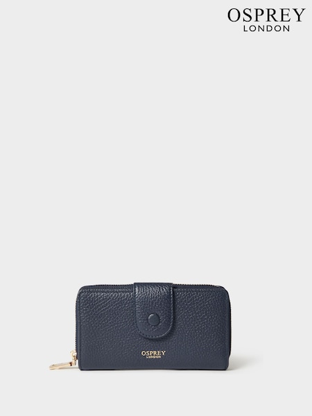 Osprey London The Core Medium Leather Popper Matinee Brown Purse (Y96592) | €75
