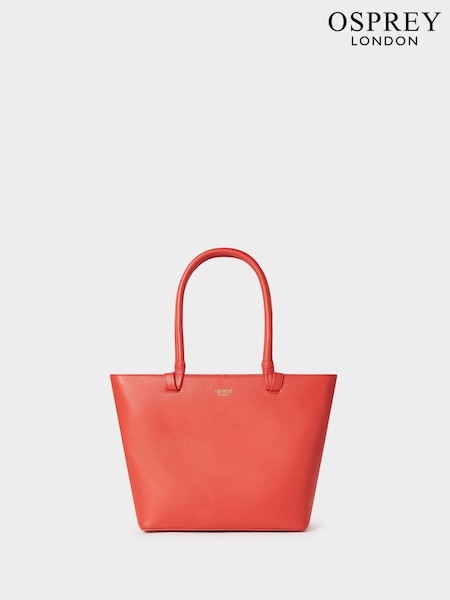 Osprey London Red The Collier Leather Tote Bag (Y96595) | R$ 1.335