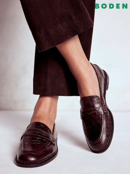 Boden Red Nya Penny Loafers (Y96656) | €164