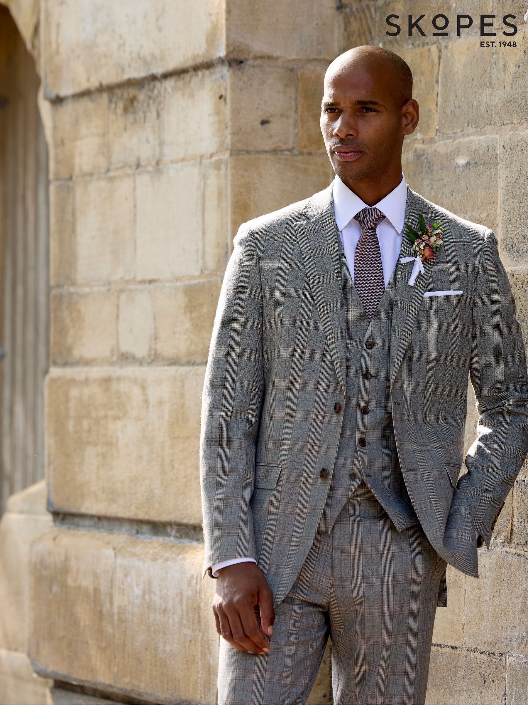 Buy Men's Suit Jackets Brown 3 Piece Suit Online | Next USA